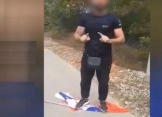 Tensione etnike në Kosovë: Prifti serb hoqi flamurin shqiptar, pala tjetër shkeli atë serb (VIDEO)