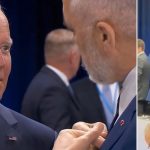 Dorën në qafë, Rama takon Bidenin në Samitin e NATO-s në Madrit (VIDEO)