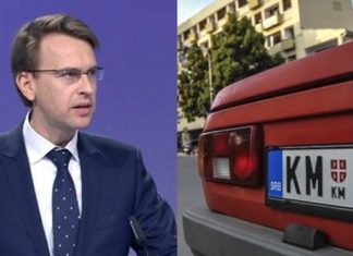 BE thotë se Kosova ka të drejtë t’i heqë targat “KM”, “PR” që i lëshon Serbia