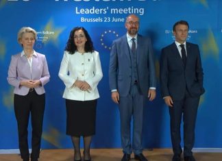 Dua Lipa, temë në bisedën mes Vjosa Osmanit, Macronit, Michelit dhe Der Leyen (VIDEO)