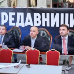 Protestuesit para MPJ-së i shpallin tradhtarë Kovaçevskin, Osmanin dhe Mariçiqin