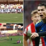 “CR7 nuk është i mirëpritur”, tifozët e Atletico Madridit shfaqin pankartën që tregon se nuk e duan Ronaldon