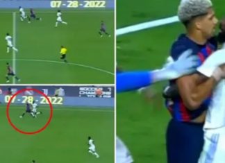 Barcelona i dha “leksion” Realit në “El Clasico”, Rudiger turpërohet nga Araujo (VIDEO)