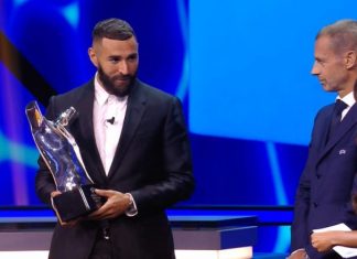 Karim Benzema, lojtari më i mirë i vitit nga UEFA