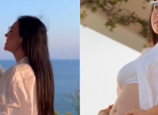 Në cilin muaj të shtatzënisë je? Einxhel Shkira i jep përgjigjen epike ndjekëses