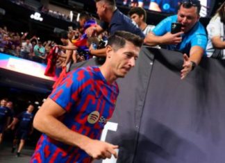 Golat e parë me Barcelonën, Lewandowski ka një dedikim të ndjerë
