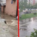 Ndryshimi në mes të një lagjeje maqedonase dhe asaj shqiptare pas rreshjeve të shiut (FOTO)