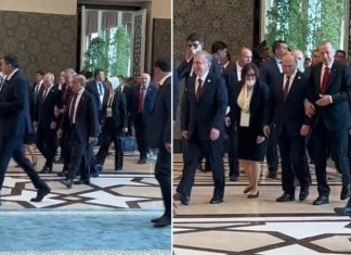 Putin dhe Erdogan ecin krahë për krahë në Samitin e Shangait, momenti bëhet viral në rrjet (VIDEO)