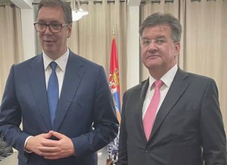 Lajçak takohet me Vuçiçin në New York: Folëm për normalizimin e marrdhënieve me Kosovën
