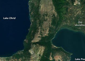 NASA publikon imazhe satelitore: Liqeni i Ohrit dhe Liqeni i Prespës, më të lashtit në Evropë