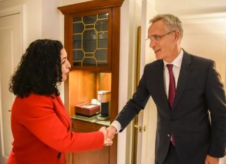 Osmani në takim me Stoltenbergun: Anëtarësimi në NATO qëllim strategjik i Kosovës