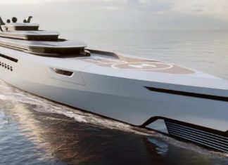 Brenda jahtit super luksoz me pishinë, fushë tenisi dhe pistë helikopteri (FOTO)