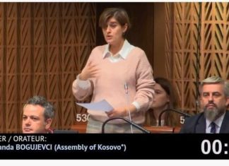 Fjalimi i parë i Kosovës në Këshillin e Evropës, deputetja Bogujevci duartrokitet për porositë e saj (VIDEO)