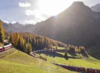 Një rekord hekurudhor në malet e Zvicrës