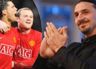 Ibra në versionin e tij klasik, bën shaka me Rooneyn pas komenteve të Ronaldos