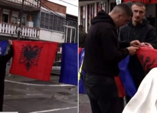 Shqiptarët në Veri kundërpërgjigjen me flamuj të Kosovës dhe ata kuq e zi: Jemi këtu