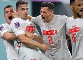 Tre gola për pikët e plota dhe kalimin në fazën tjetër, Zvicra me Xhakën dhe Shaqiri gjunjëzojnë sërish serbët
