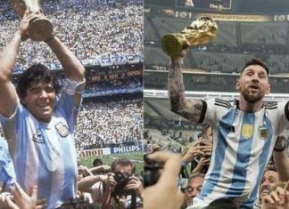 Lionel Messi rikrijon imazhin e Maradonës të “Meksikë 1986”