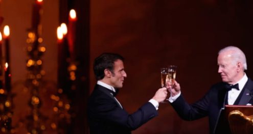Info Shqip: Më shumë se 300 të ftuar, detajet nga darka mes Biden dhe Macron