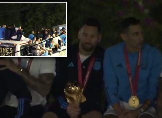 Festimi për pak u kthye në tragjedi: Messi me shokë rrezikuan të binin nga autobusi, shkak një kabllo elektrik