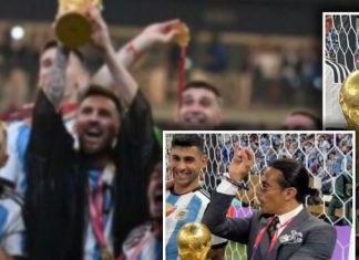 Nusreti futet në fushën e lojës duke mbajtur trofeun e Kupës së Botës, FIFA “sulmohet” me pyetje pasi janë thyer rregullat