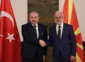 Kryeparlamentari turk Şentop takohet me homologun e tij Xhaferi