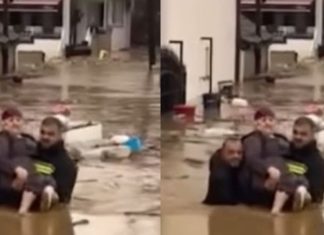 Ta rrëqeth shpirtin, reshjet në Kosovë, ky është momenti kur të moshuarën e mbajnë në krah (VIDEO)