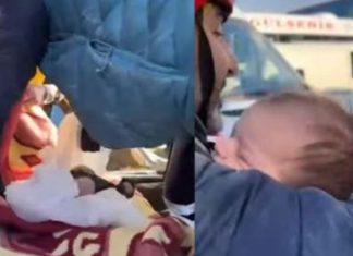 Pamje rrëqethëse, mbeti poshtë rrënojave për 29 orë, foshnja dy muajshe nxirret i gjallë (VIDEO)