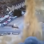 Shpërthen papritur një bombë e Luftës së Dytë Botërore (VIDEO)