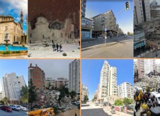 Si dukeshin këto vende, para dhe pas fatkeqësisë, imazhe që zbulojnë shkatërrimet e tërmetit në Turqi