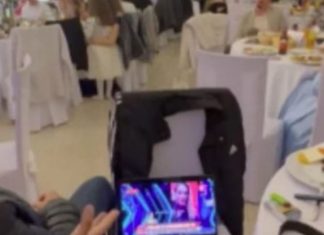 Çmenduri shqiptare, Çifti martohet, dasmorët shohin “Big Brother VIP” (FOTO)