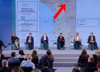 “Kosova pjesë e Serbisë”, skandali me hartën: Kumbaro dhe Balluku mendojnë ndryshe nga shteti shqiptar?