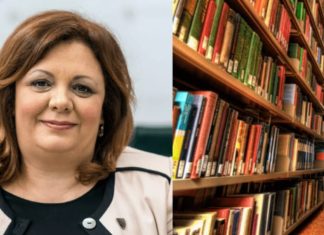 Katica Janeva punëtore në bibliotekën e burgut “Idrizovë”