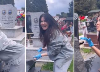 U shfaq duke qeshur dhe kërcyer para varrit, Megi Pojani reagon pas kritikave: Kjo është mënyra ime si e ndërtoj komunikimin me stërgjyshen