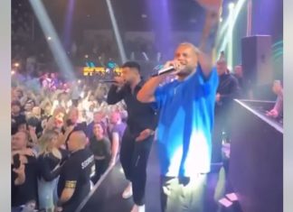 Në çdo vend bashkë, Noizy ngjit Kiarën në skenë dhe i bën super dedikim