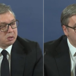 “Ju u treguat fëmijëve foto të njerëzve të vrarë dhe të gjymtuar”: Momenti kur Vuçiq mbeti pa fjalë pasi u pyet nga një gazetar
