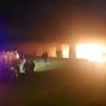 Zjarr i madh në Shkup, digjet ura e hekurudhës, ka instalime elektrike (VIDEO)