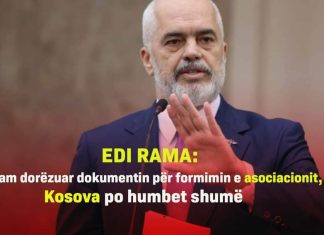 Situata në veri, Rama: Kam dorëzuar dokumentin për formimin e asociacionit, Kosova po humbet shumë