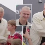 Haaland nuk e do aspak Manchester United, ia mbulon logon tifozit të vogël të “Djajve të Kuq” teksa po bënin fotografi