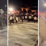 Me tupana siç e do tradita, hyrja spektakolare e Kleas dhe Elgitit në dasmën e tyre