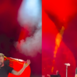 Ricky Martin elektrizon sheshin, mbulohet me flamurin kuqezi dhe e puth, përshëndet me shqiponjën me duar