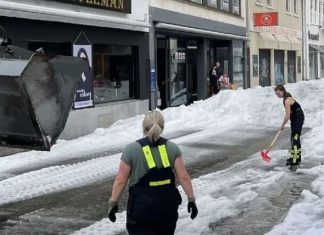 Aq shumë breshër ra në Gjermani, sa që u angazhuan edhe automjetet borë pastruese