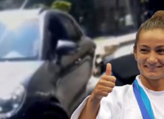 Makina e policisë përplas “Porsche”-in e kampiones Majlinda Kelmendi