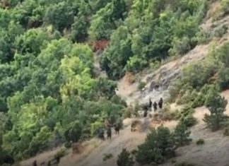Pamje ekskluzive e terroristëve serbë gjatë ikjes nga Manastiri i Banjskës