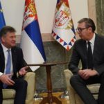Lajçak në Beograd, diskuton me Vuçiqin hapat e mëtejshëm për zbatimin e Marrëveshjes për normalizim