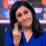 Gjesti i turpshëm, spikerja e BBC ngre gishtin e mesit në mes të edicionit të lajmeve