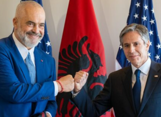 Rama publikon video nga pritja e sekretarit Blinken