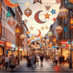 Frankfurti, qyteti i parë gjerman që zbukurohet për Ramazan (VIDEO)