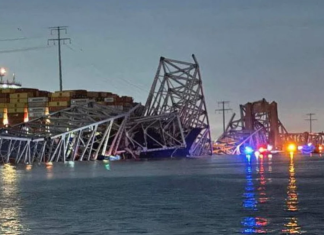 Dy persona nxirren nga uji pas shembjes së urës në Baltimore, njëri në gjendje të rëndë (VIDEO)