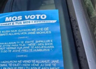 “Mos voto”, thirrjet e çuditshme të vendosura në veturat e Çairit